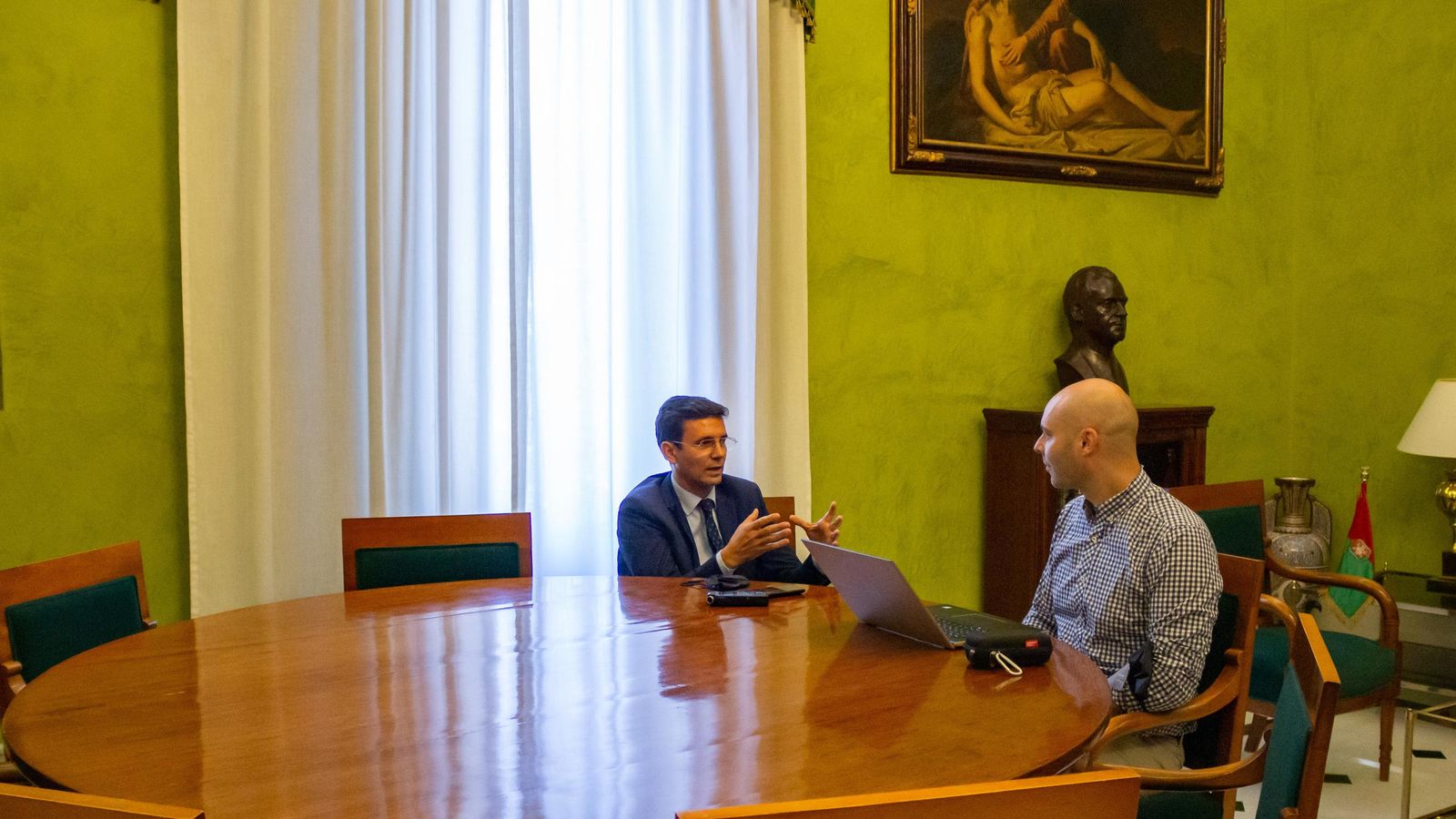 Francisco Cuenca durante la entrevista