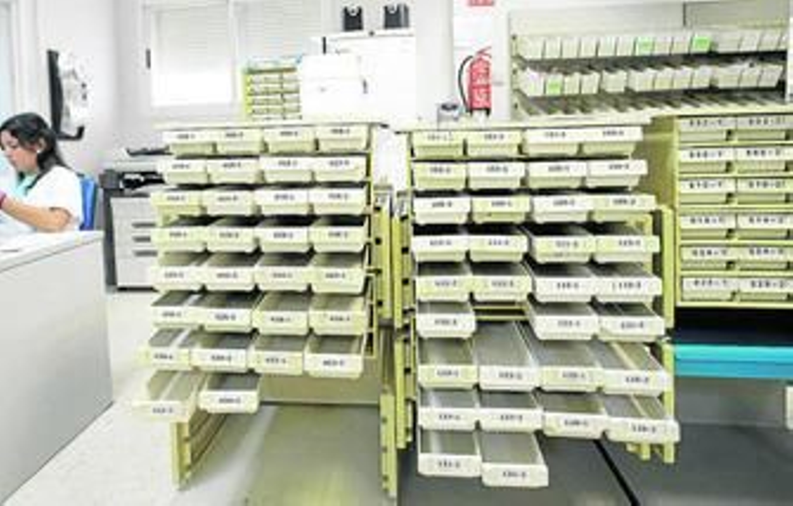 Unidad de Farmacia del hospital universitario Virgen del Valme, en Sevilla.