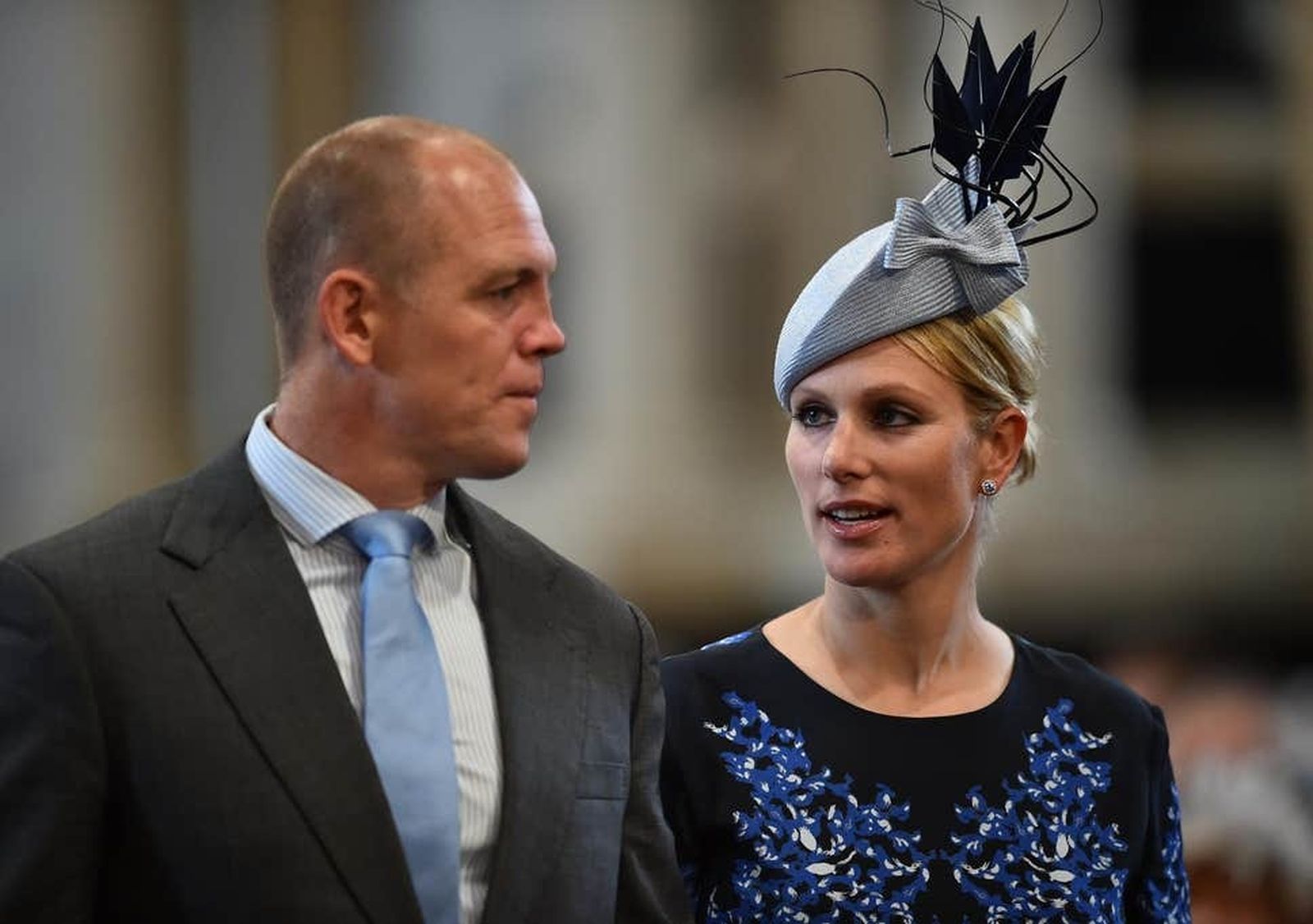 Mike y Zara Tindall, primos de los príncipes Guillermo y Harry de Inglaterra.