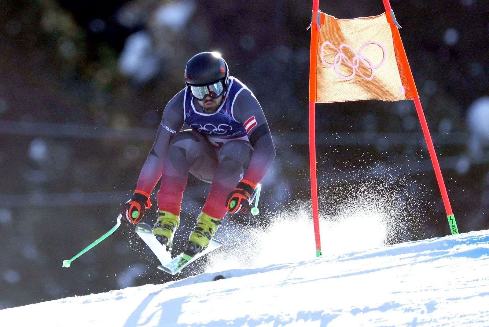 Las espectaculares fotos del descenso masculino en los Juegos Olímpicos de invierno