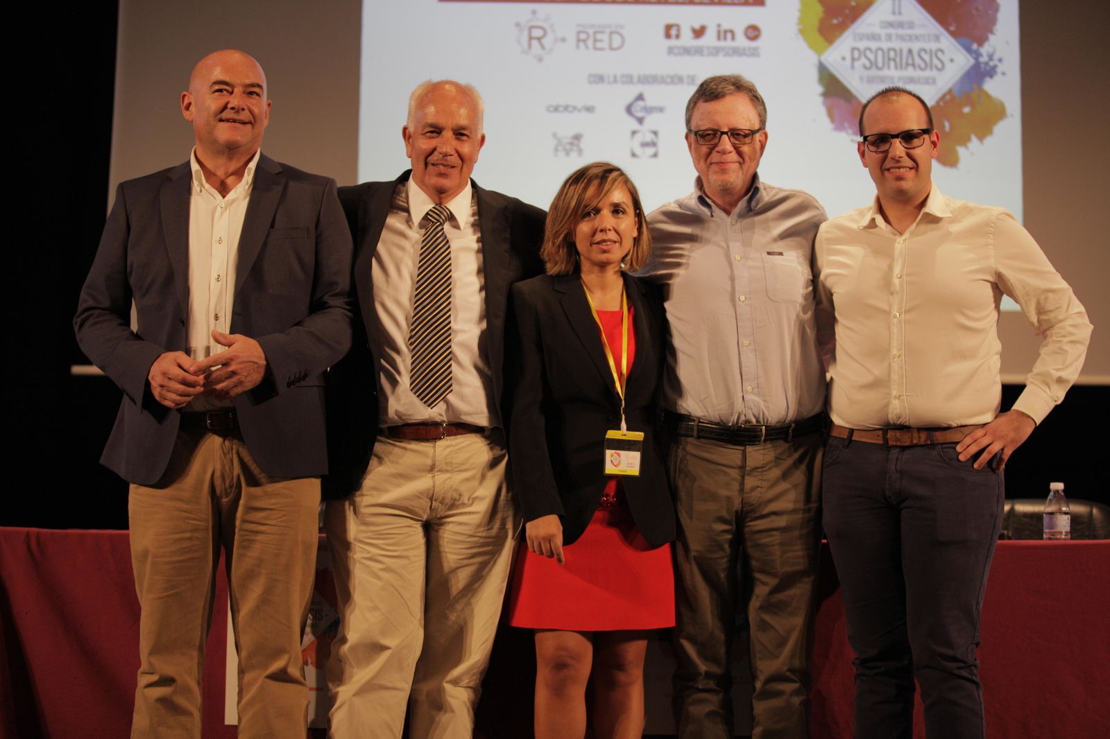 Javier Garrido, Sebastián Santana, Celia Marín, Juan Pedro de la Morena y Jorge Ayuso dirigen Psoriasis en Red.