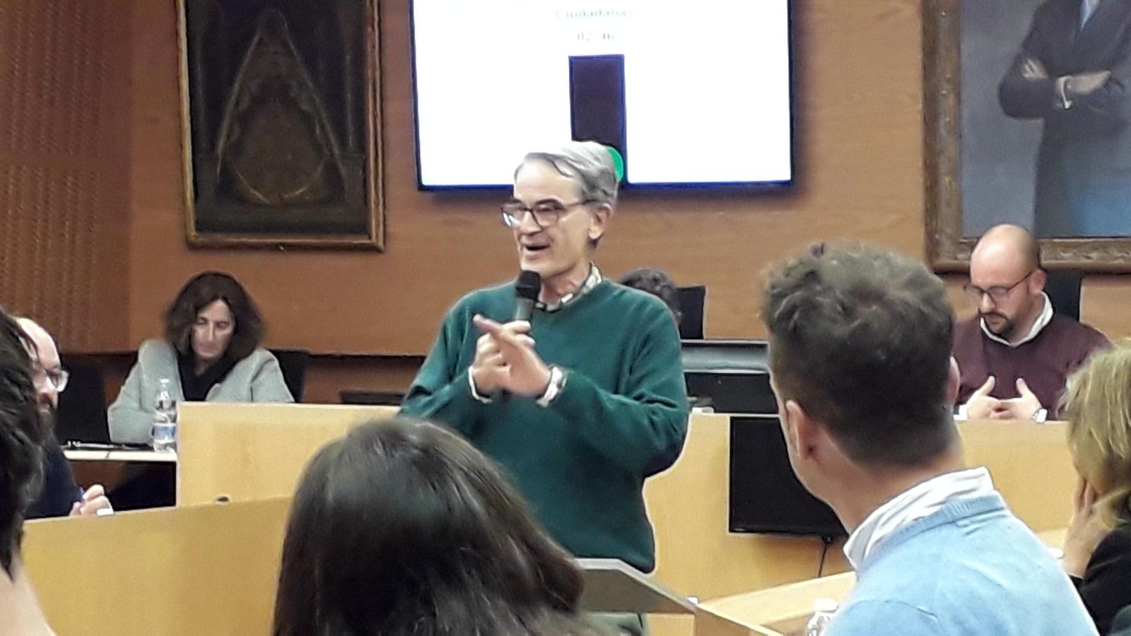 Juan Gómez Benítez, durante su intervención.