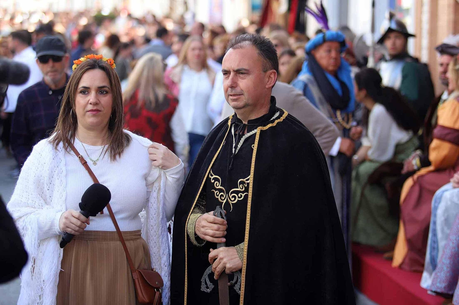 Imágenes del gran ambiente en la Feria Medieval de Palos de la Frontera, Huelva