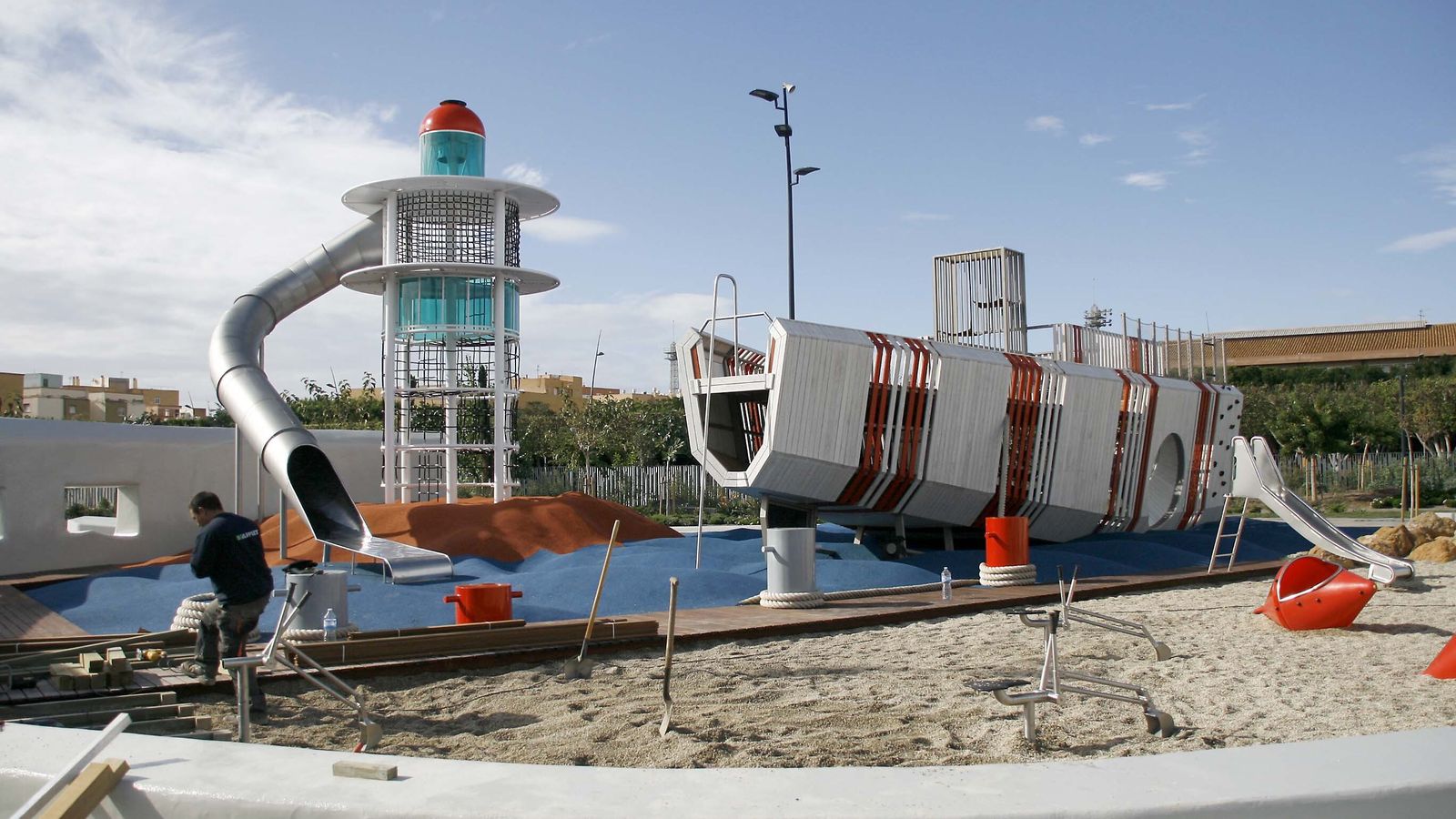 Obras en el Parque de las Familias de Almería.