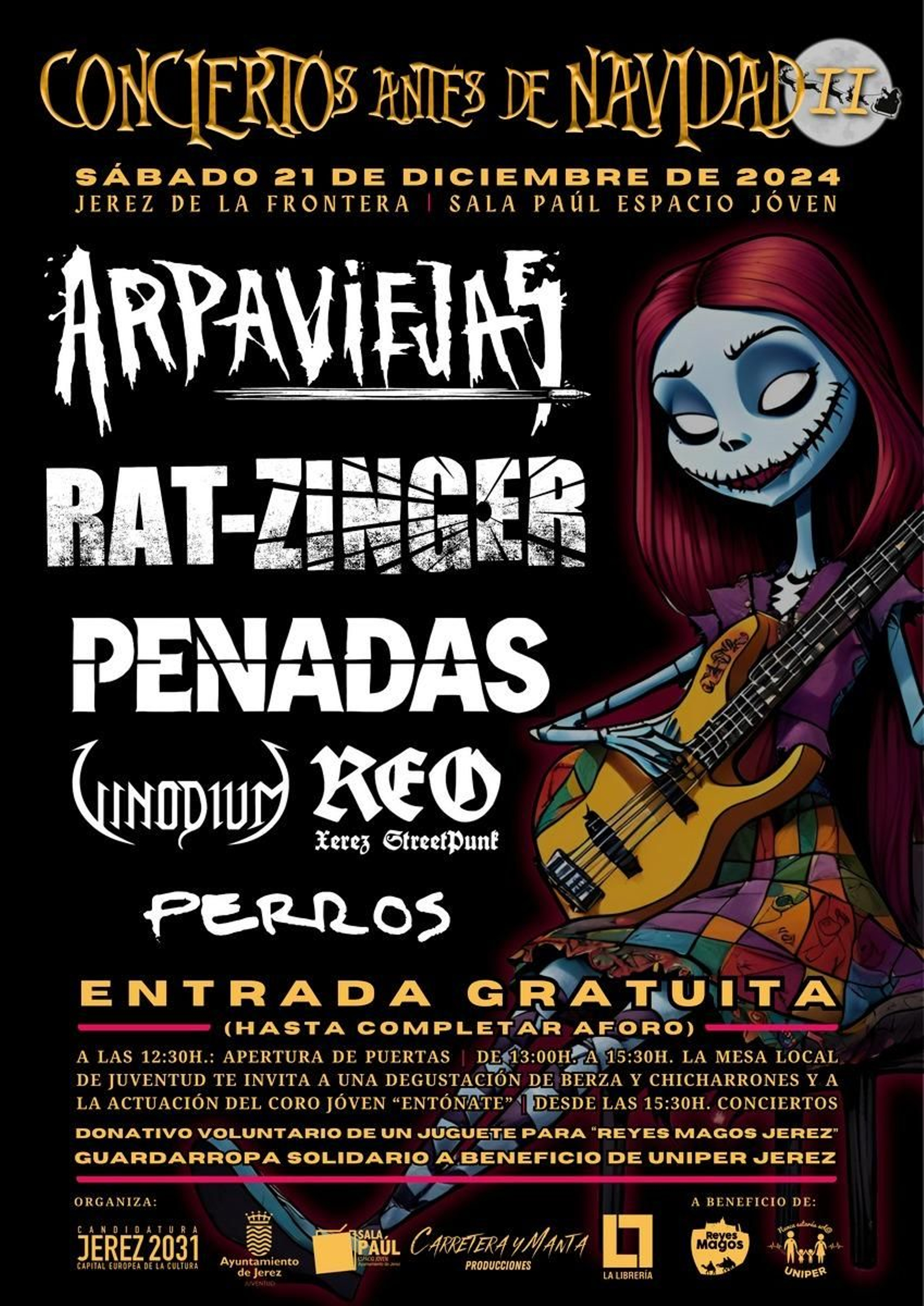 Cartel del Conciertos Antes de Navidad