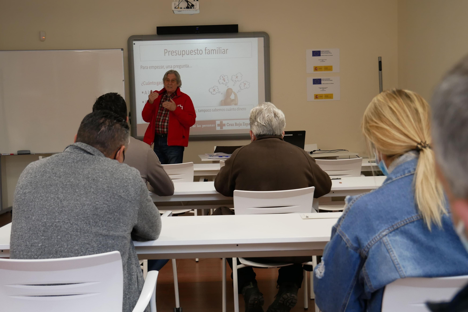 Aula de formación de Cruz Roja.