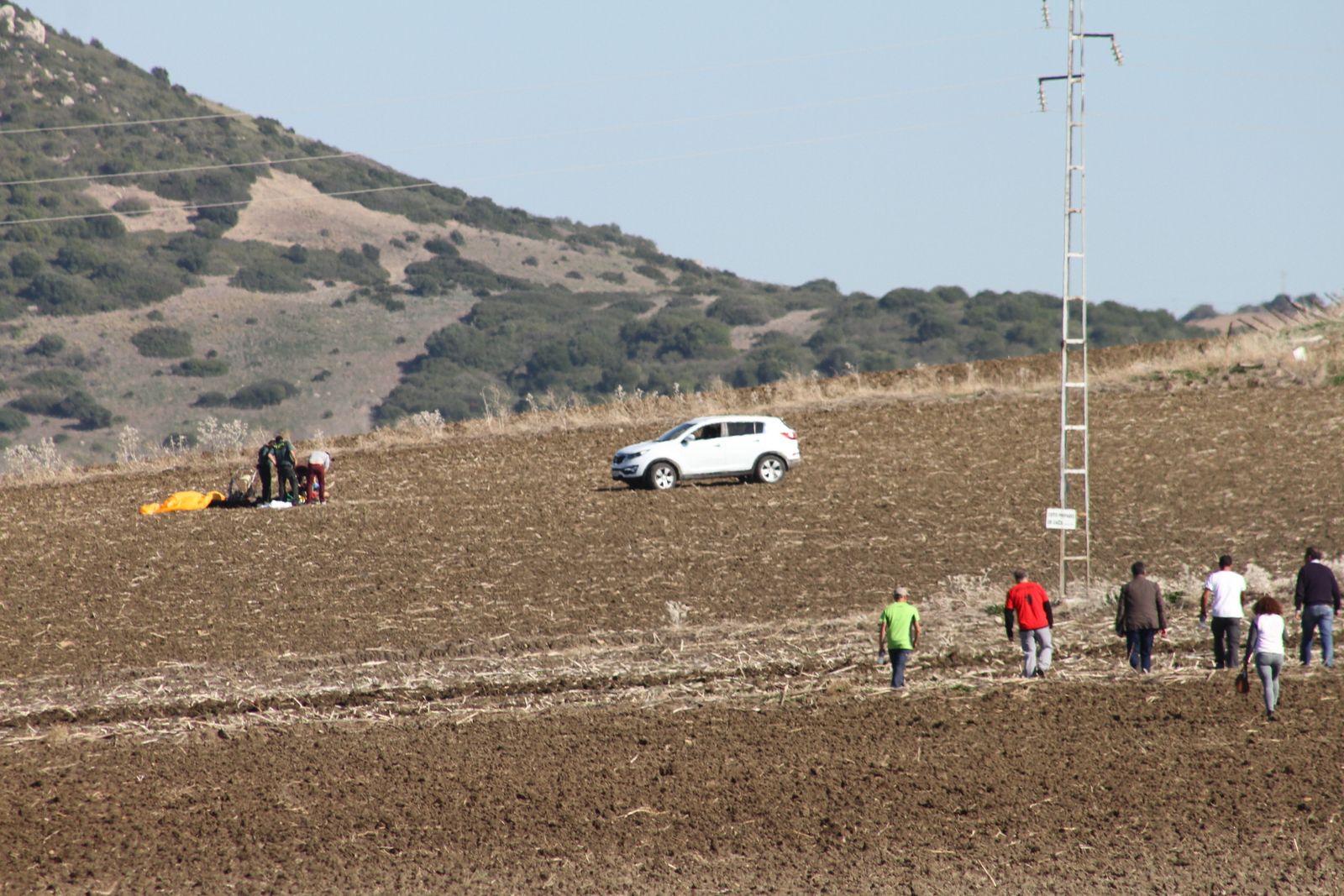 Zona agrícola denominada como Puente Pared donde se localizó el cadáver ayer sobre las once de la mañana.