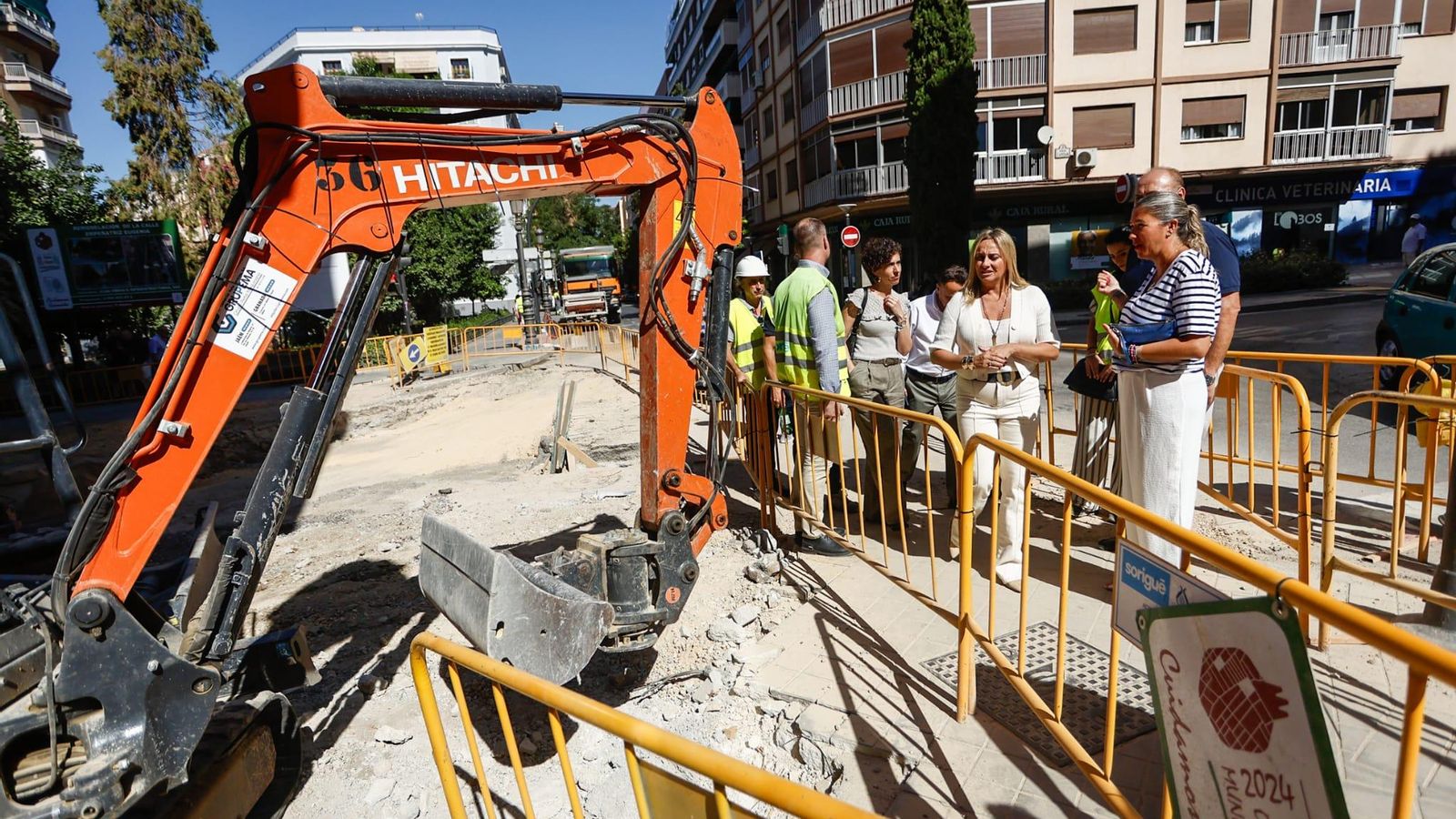 La alcaldesa de Granada ha realizado una visita a la zona para comprobar los trabajos