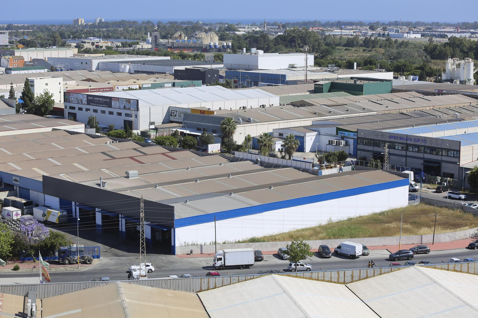Imagen del Polígono Industrial Guadalhorce en Málaga.