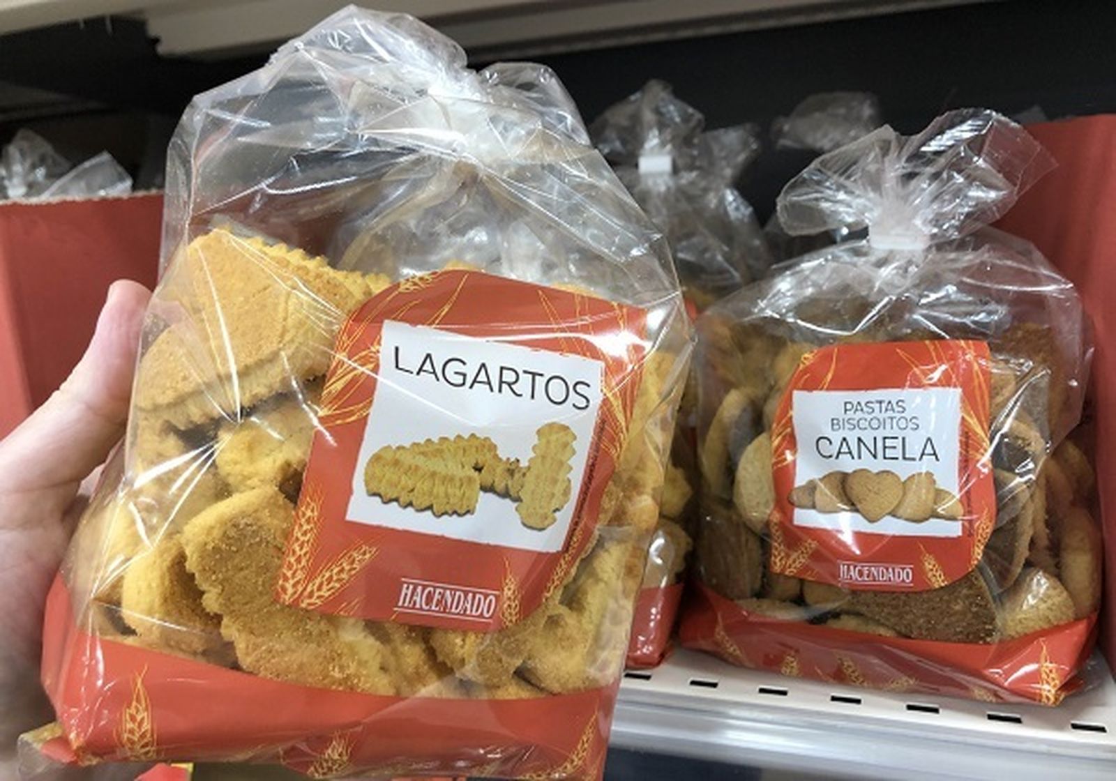 Lagartos y pastas de canela de Hacendado