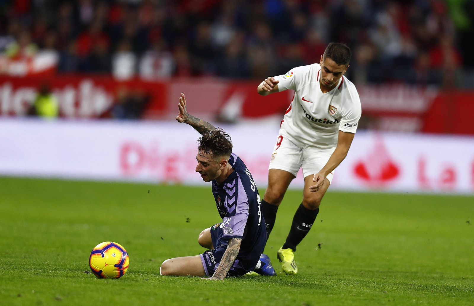 El Sevilla-Valladolid, en imágenes