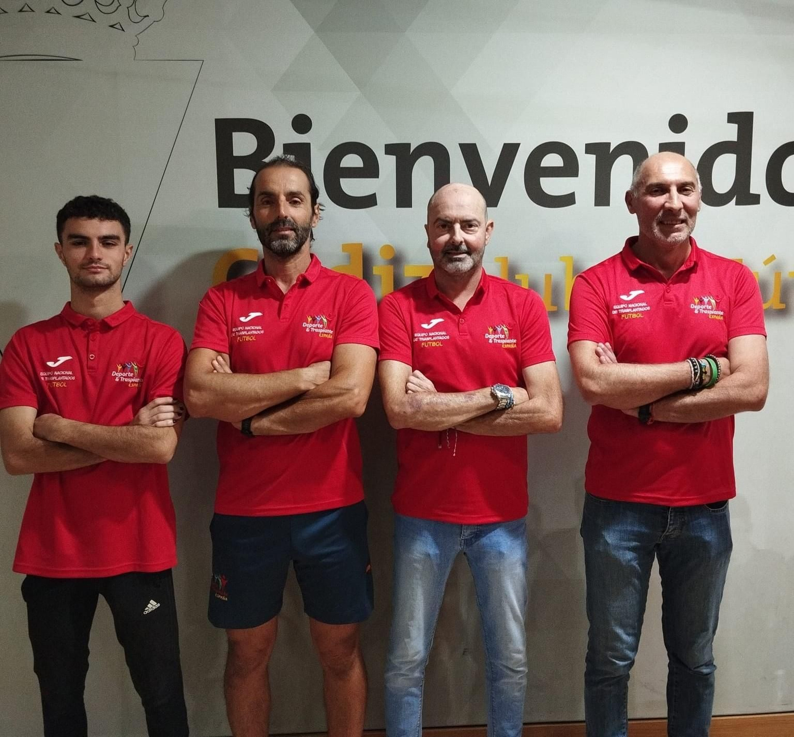 Raúl González (i), Alberto Carmona, Carlos Carrillo y Javier Córdoba.