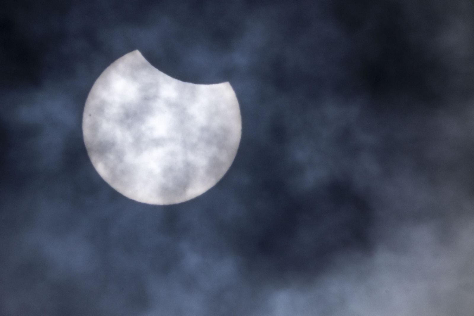 Eclipse parcial de sol de marzo de 2025.