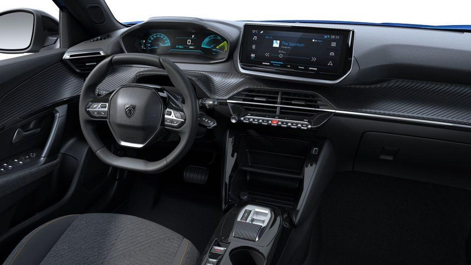 En los dos modelos la configuración del interior es semejante, compartiendo la tapicería en color gris con costuras en contraste de color naranja.