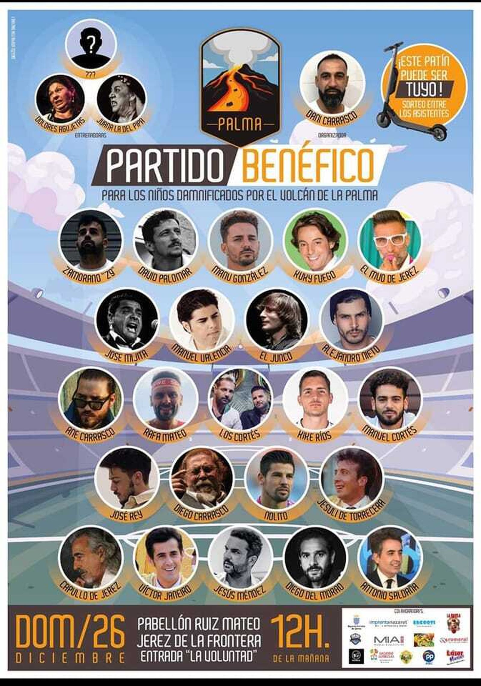 Artistas, toreros y otros muchos más para ayudar a los niños de La Palma