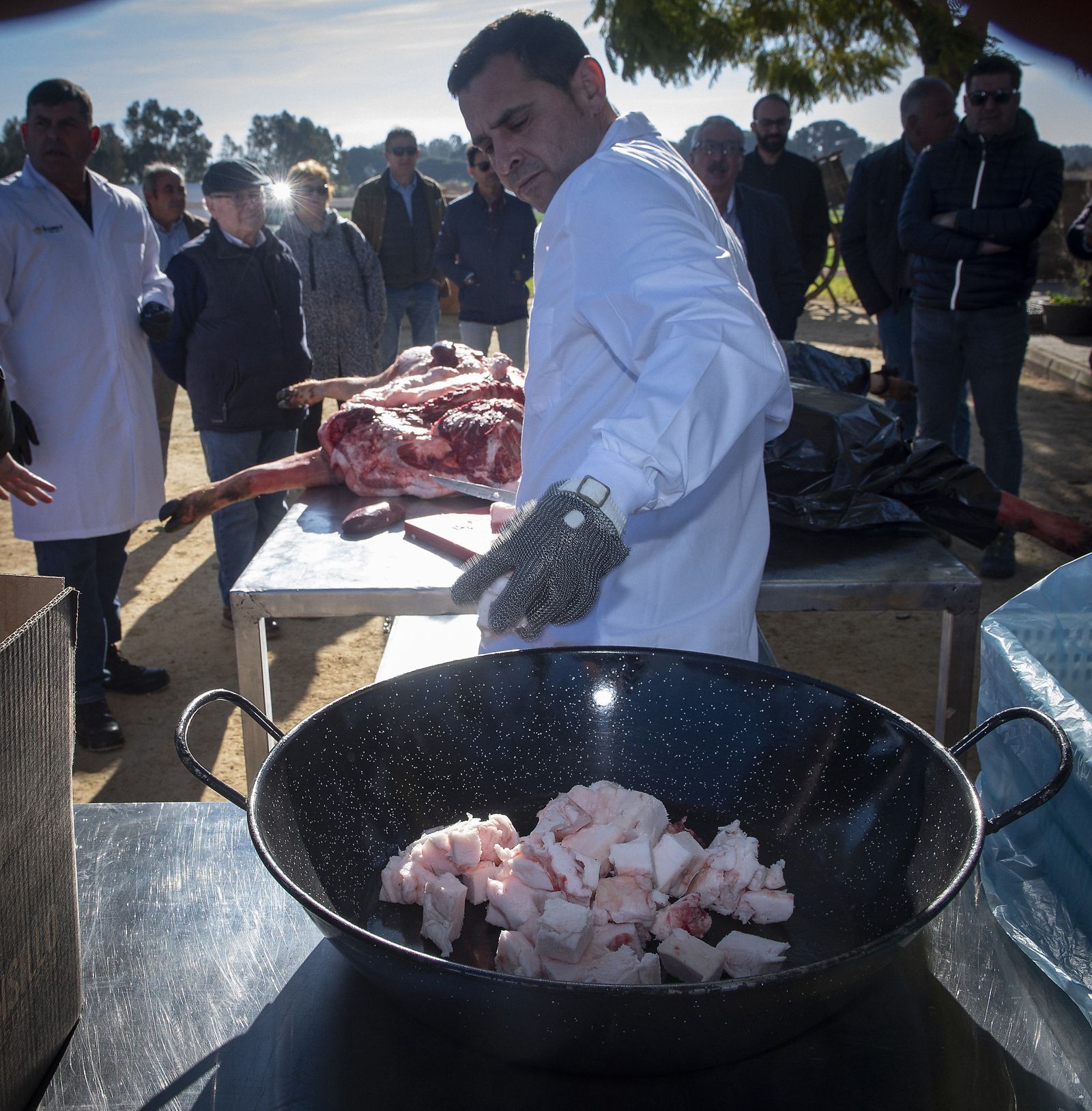 Un día de matanza en una finca sevillana