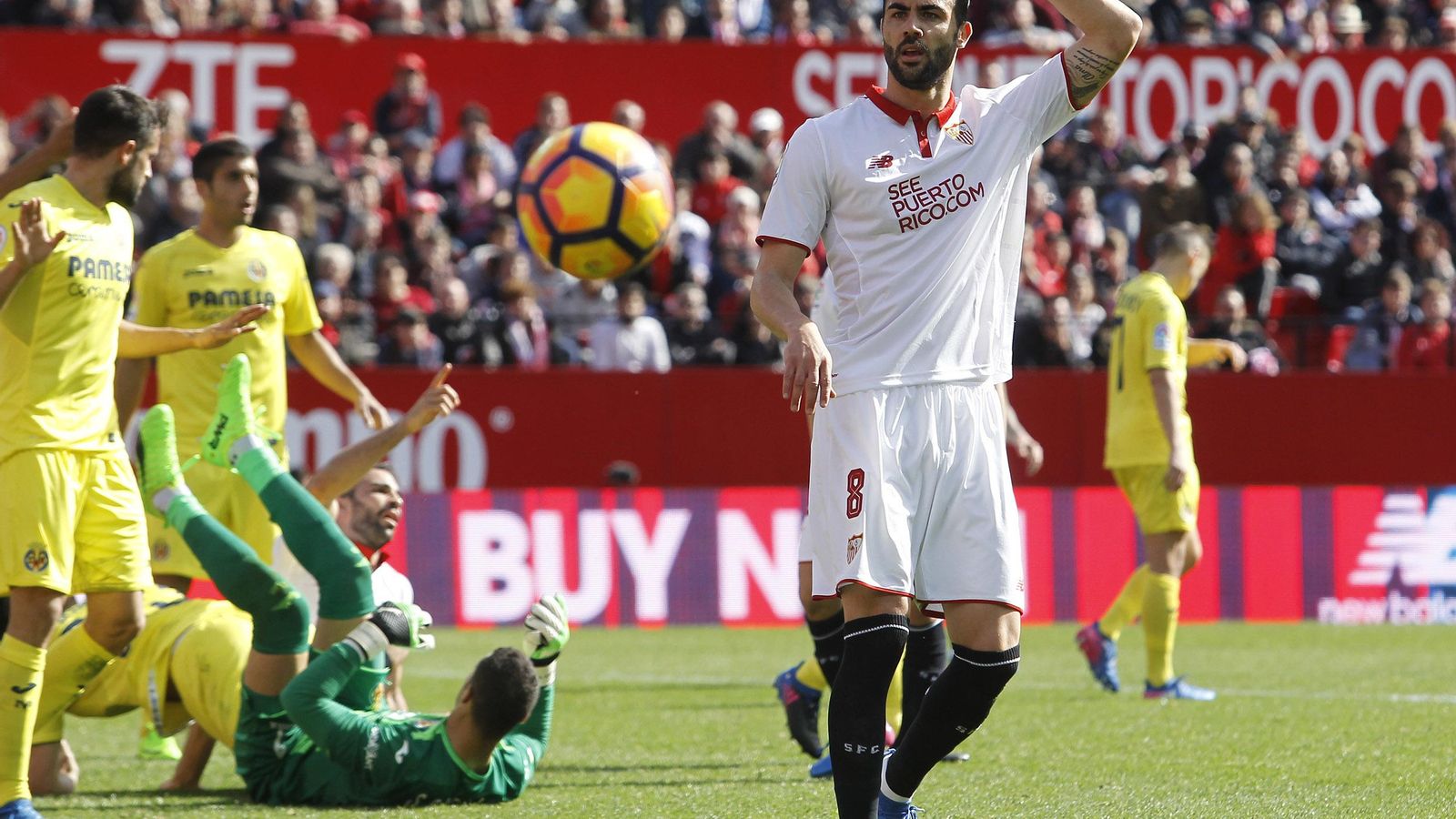Iborra muestra su desacuerdo con una decisión arbitral.