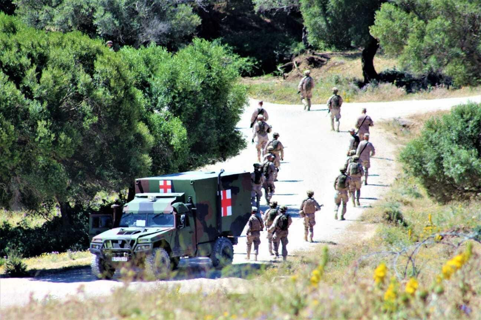 Imágenes de la formación a militares de Ucrania en Barbate