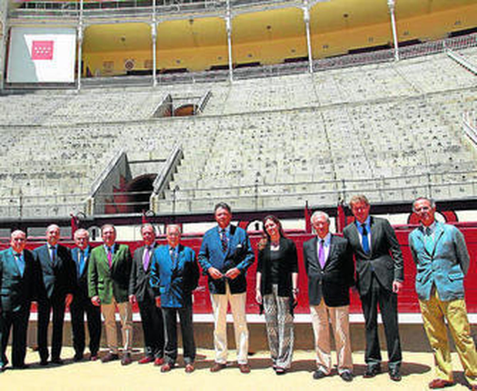 La nueva directiva de la Unión de Criadores, el pasado martes en Las Ventas