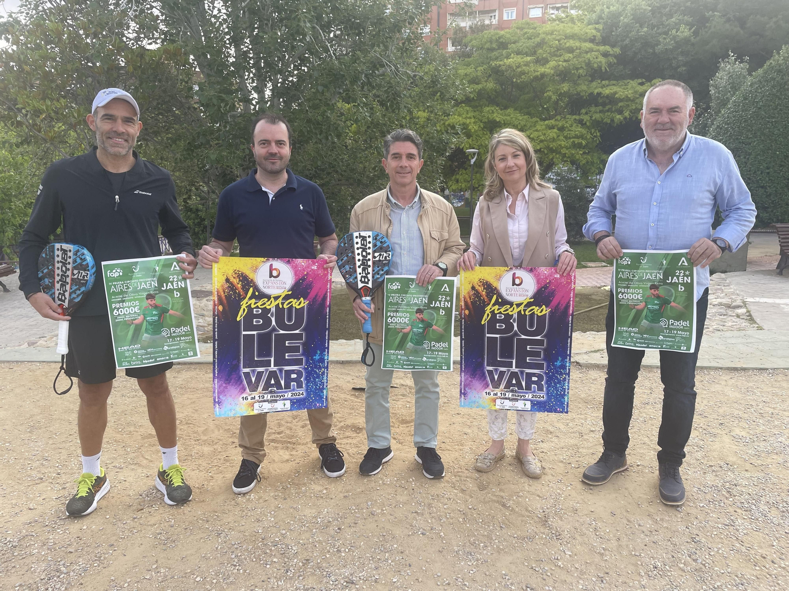 Acto de presentación del evento deportivo en el marco de las fiestas del Bulevar.