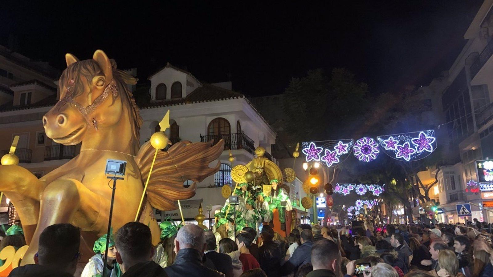 Cabalgata de Reyes Magos en Fuengirola. Cabalgata de Reyes Magos en Fuengirola.