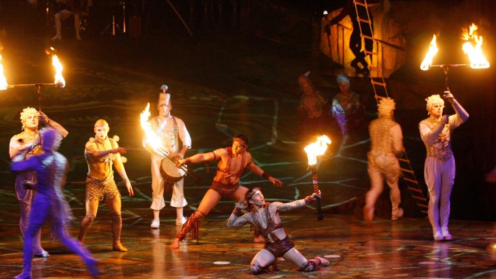 Imagen del espectáculo 'Alegría' del Circo del Sol en Granada en 2012