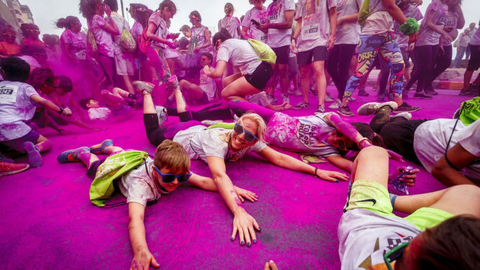Una imagen de la 'Unicaja Color Road' celebrada en mayo de 2017.