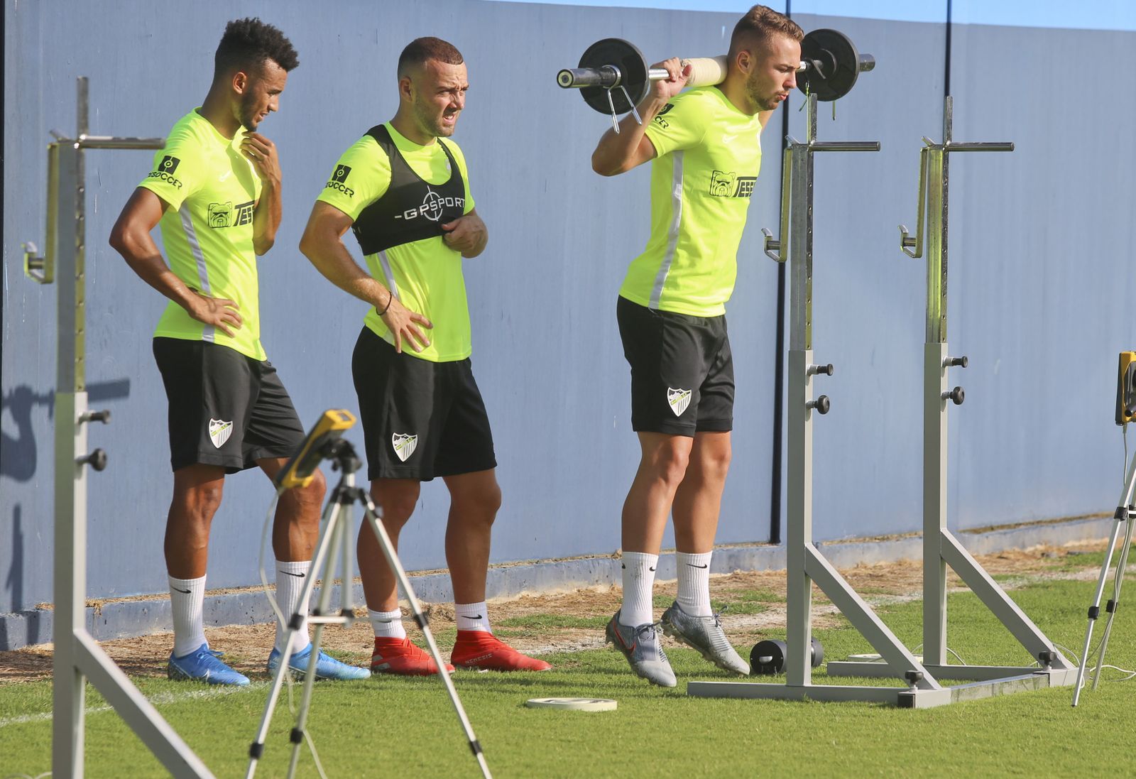 Las fotos del entrenamiento del Málaga en el Anexo de La Rosaleda