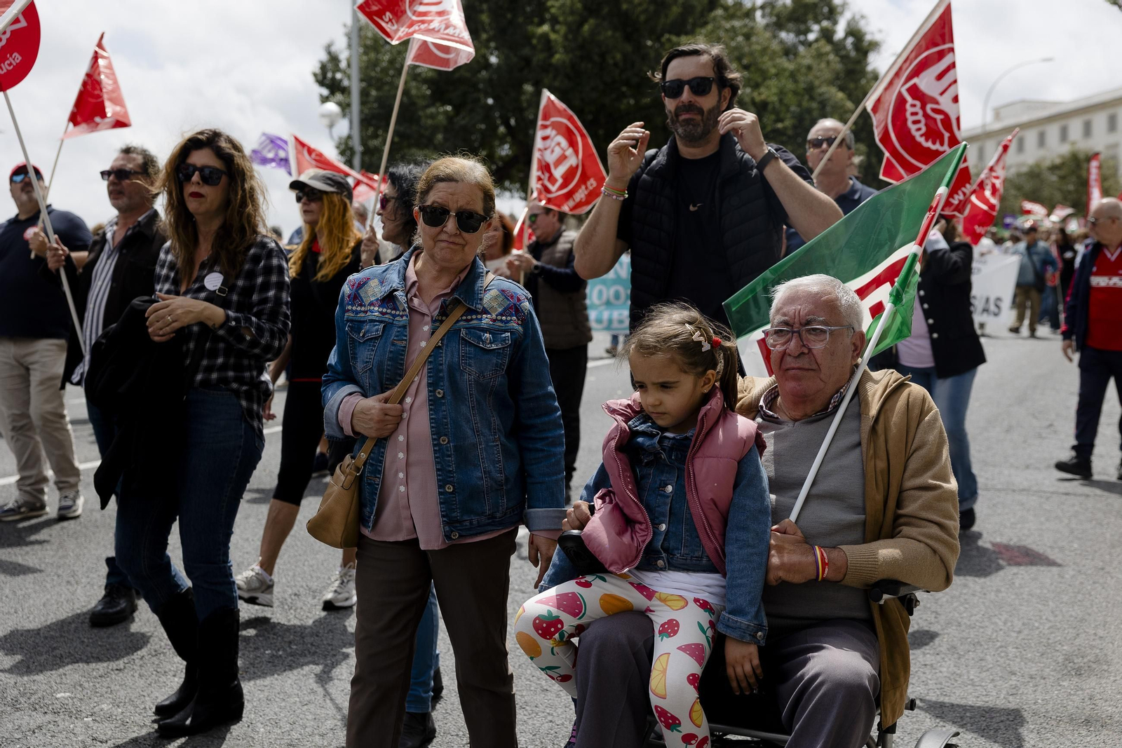 Imágenes de la manifestación del 1 de Mayo en Cádiz