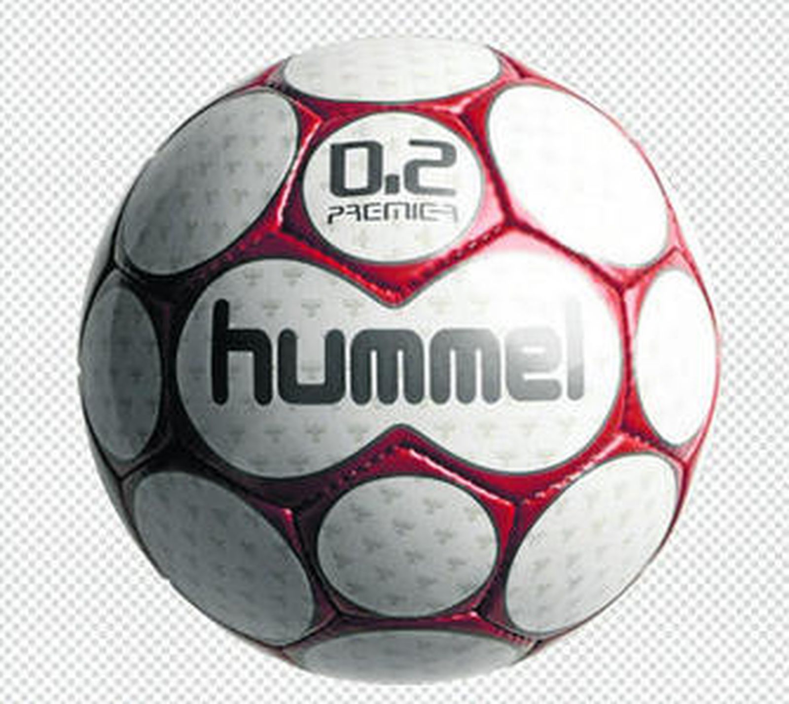 Balón modelo '0,2 Premier' de la marca danesa Hummel.