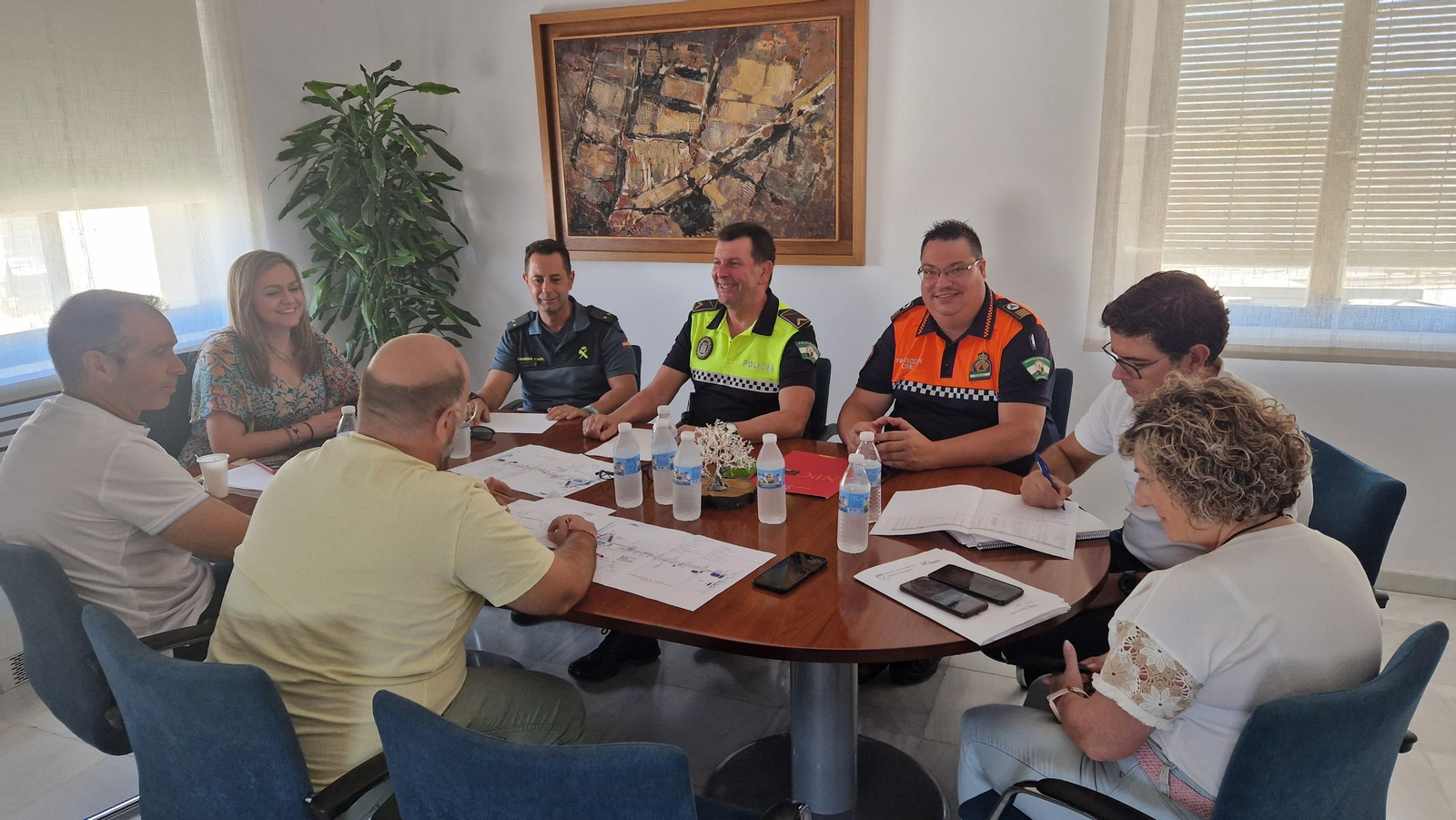 Reunión de la junta local de Seguridad de Baena. Reunión de la junta local de Seguridad de Baena.