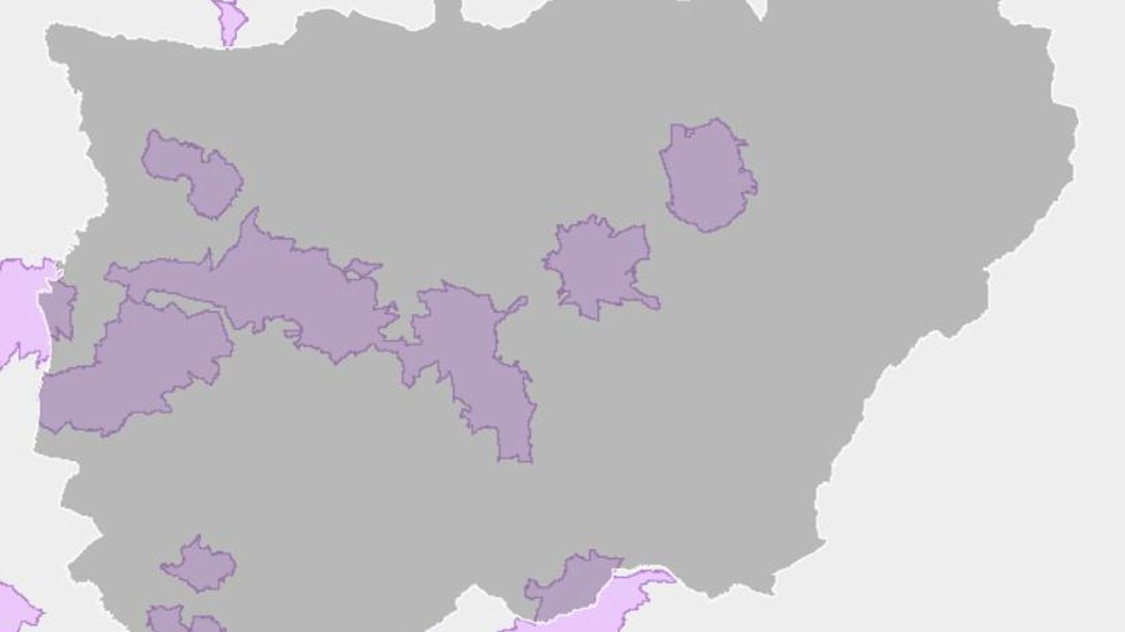 Zonas de especial atención de nitratos en la provincia. Zonas de especial atención de nitratos en la provincia.