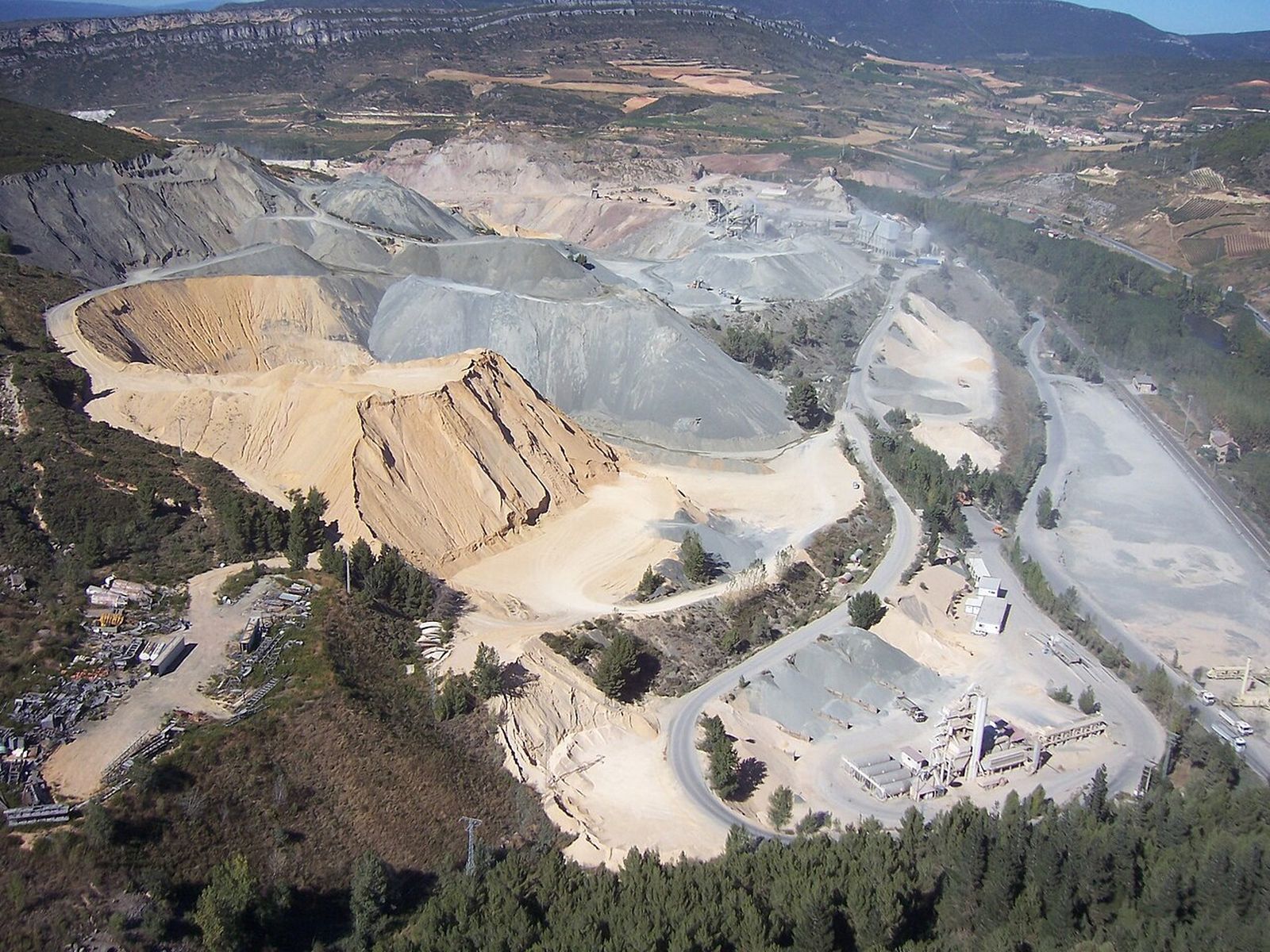 Cantera de Haro de La Rioja, para extraer ofitas.