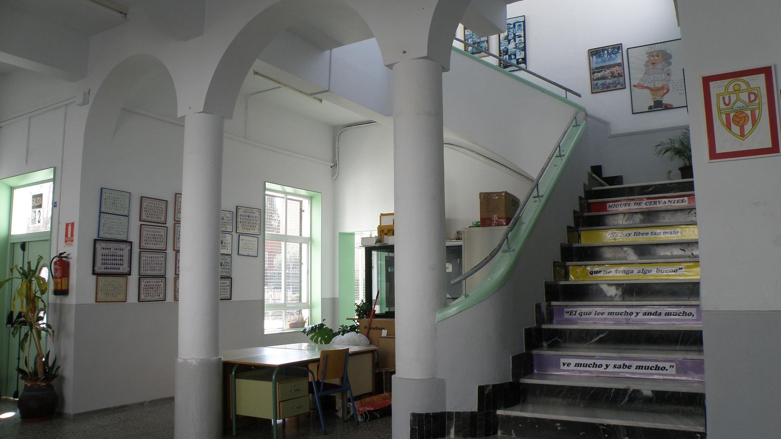 Uno de los rincones más emblemáticos del colegio almeriense