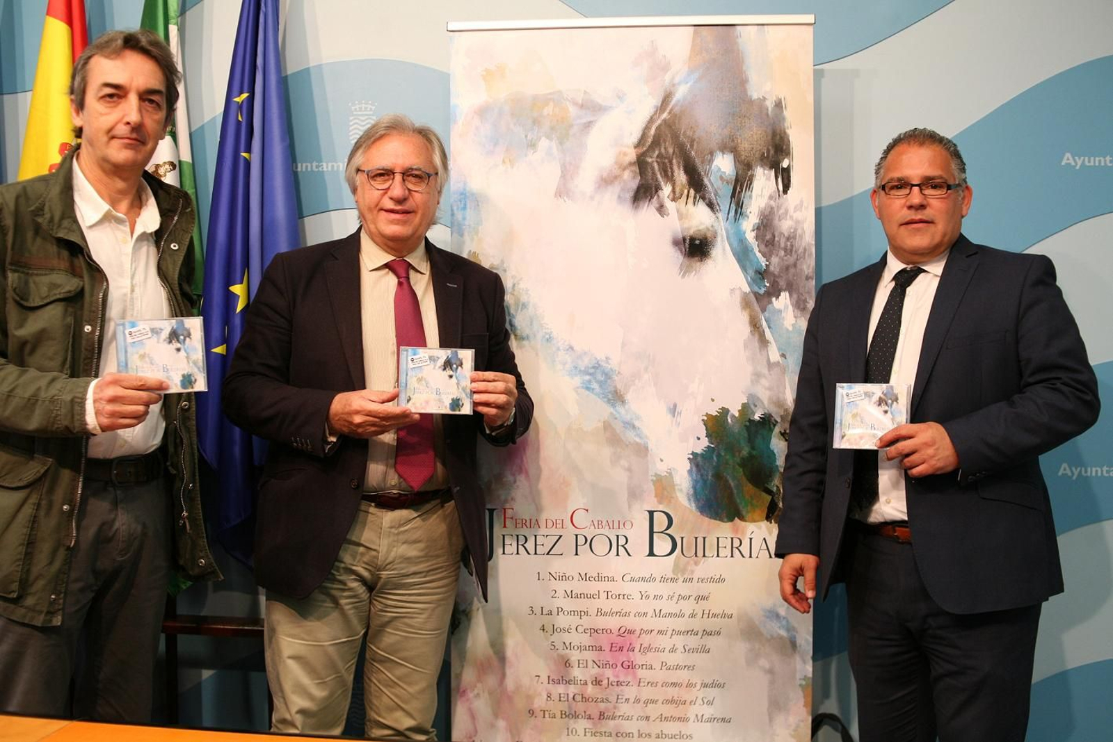 Un momento del acto de presentación del CD celebrado ayer.