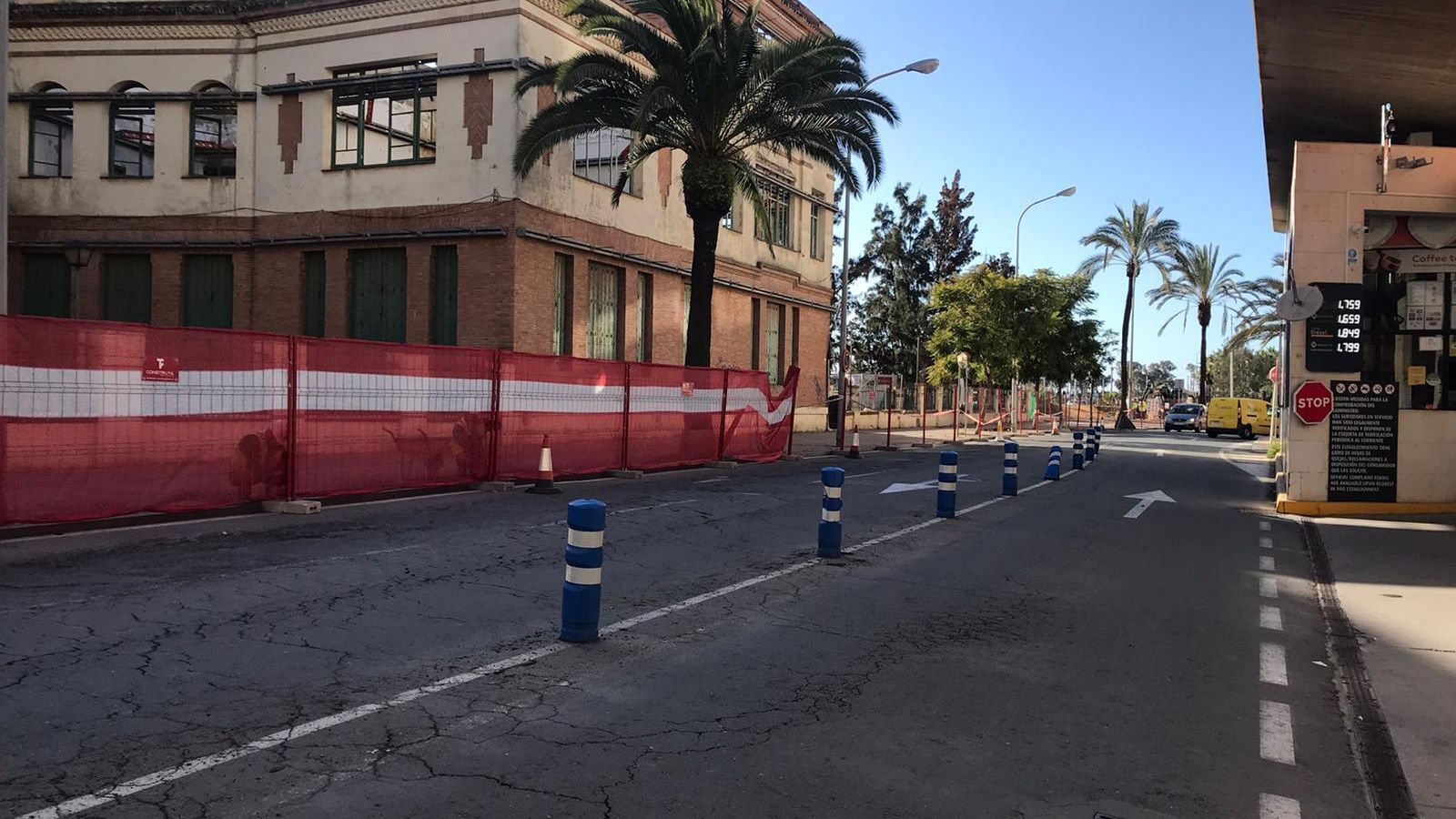 La calle Ángel Muriel justo antes del comienzo de las obras.