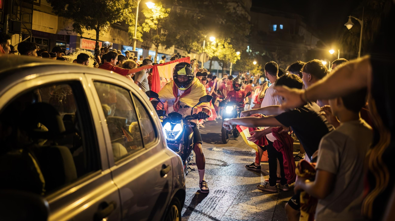 Imágenes de la celebración en Jerez del triunfo de España en la Eurocopa