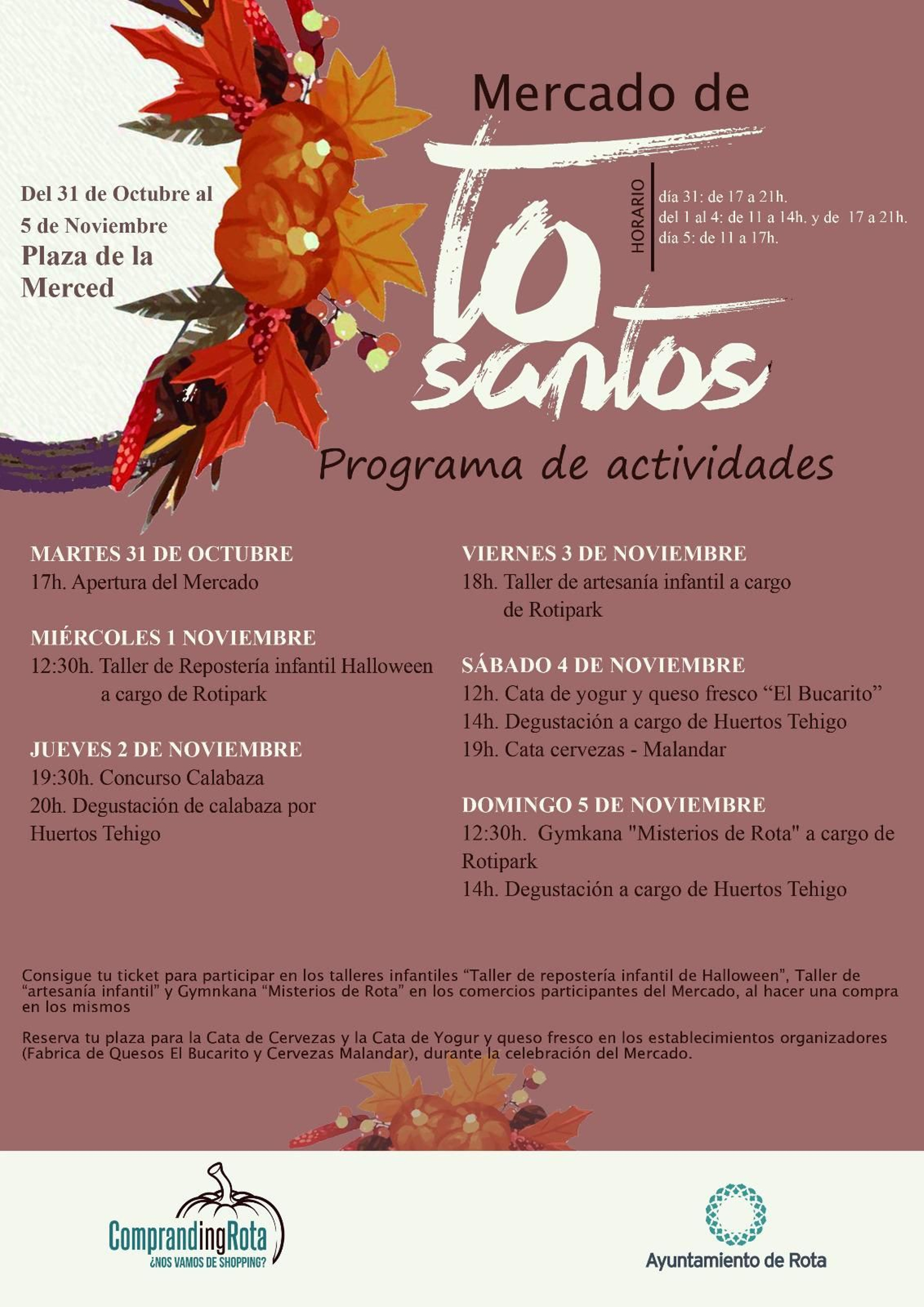 Programación Mercado de Tosantos, en Rota