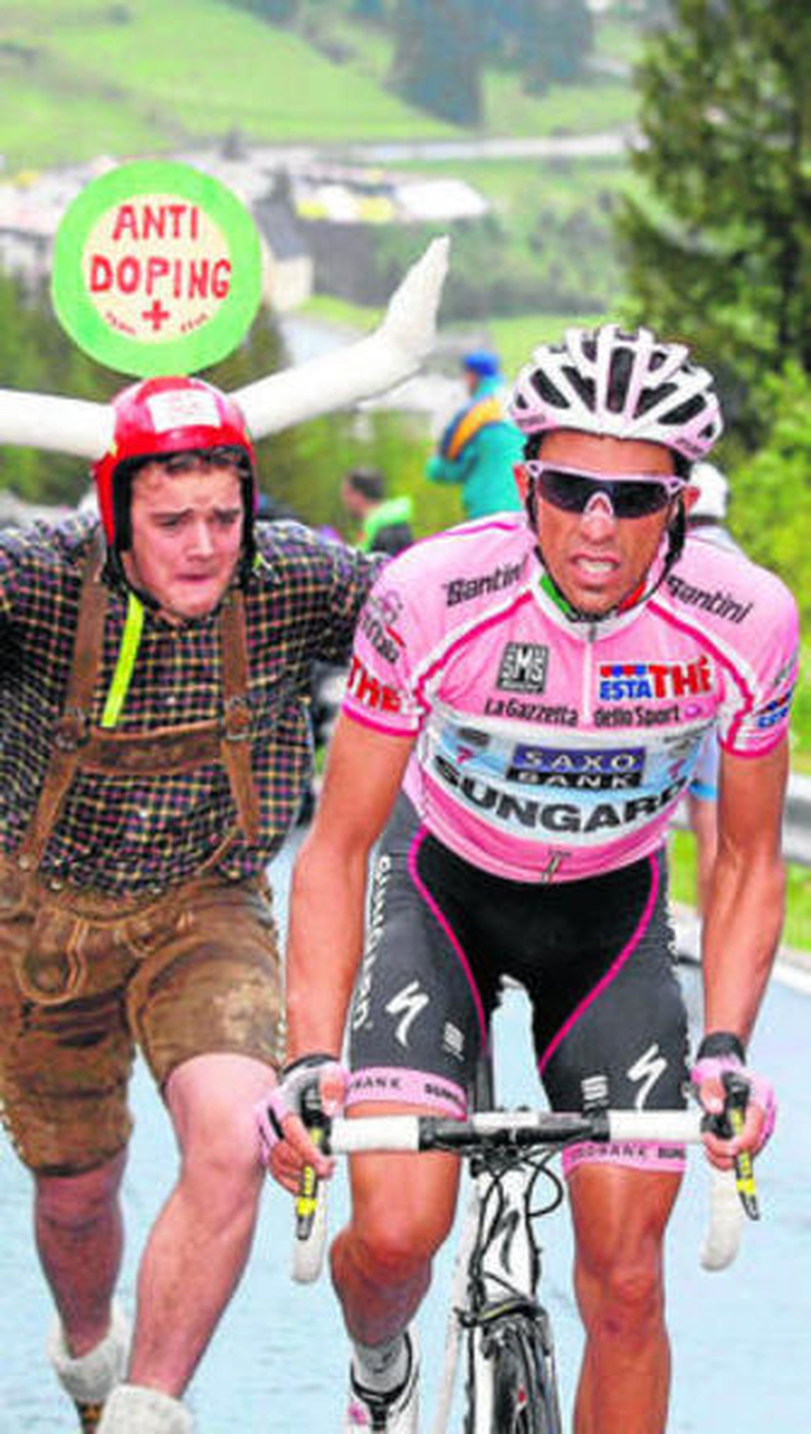 Contador, perseguido todo el año por el fantasma del dopaje.