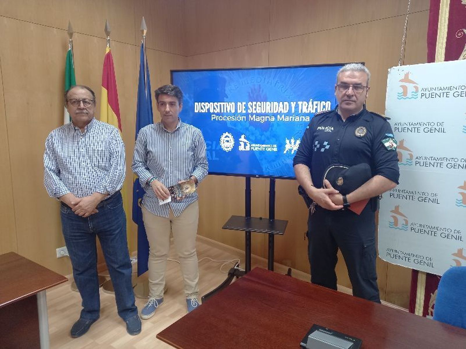 Presentación del dispositivo de seguridad para la Magna Mariana de Puente Genil.