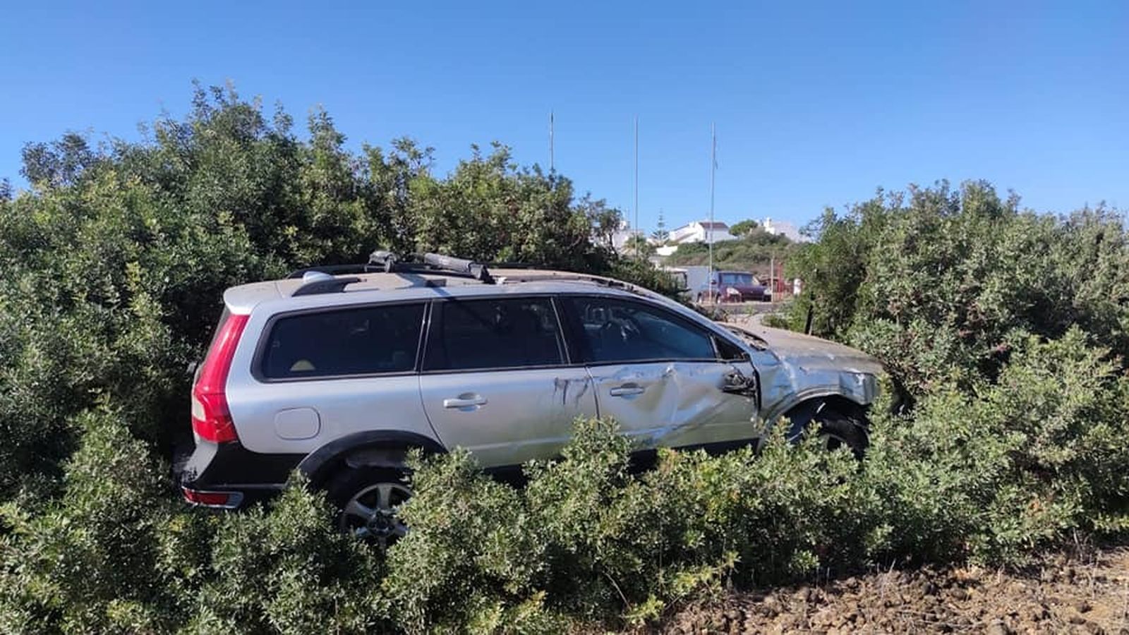El vehículo del detenido.