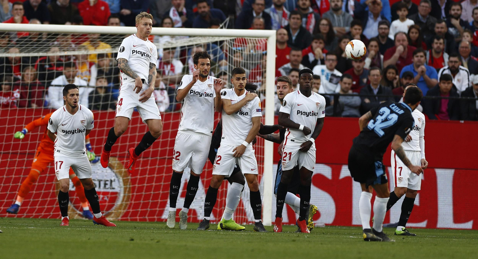 El Sevilla FC-Lazio, en imágenes