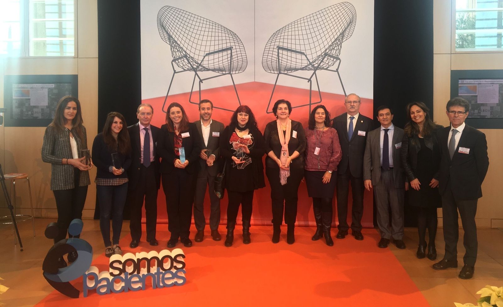 Foto de  familia de los asistentes a la entrega de premios celebrada el pasado martes en Madrid.