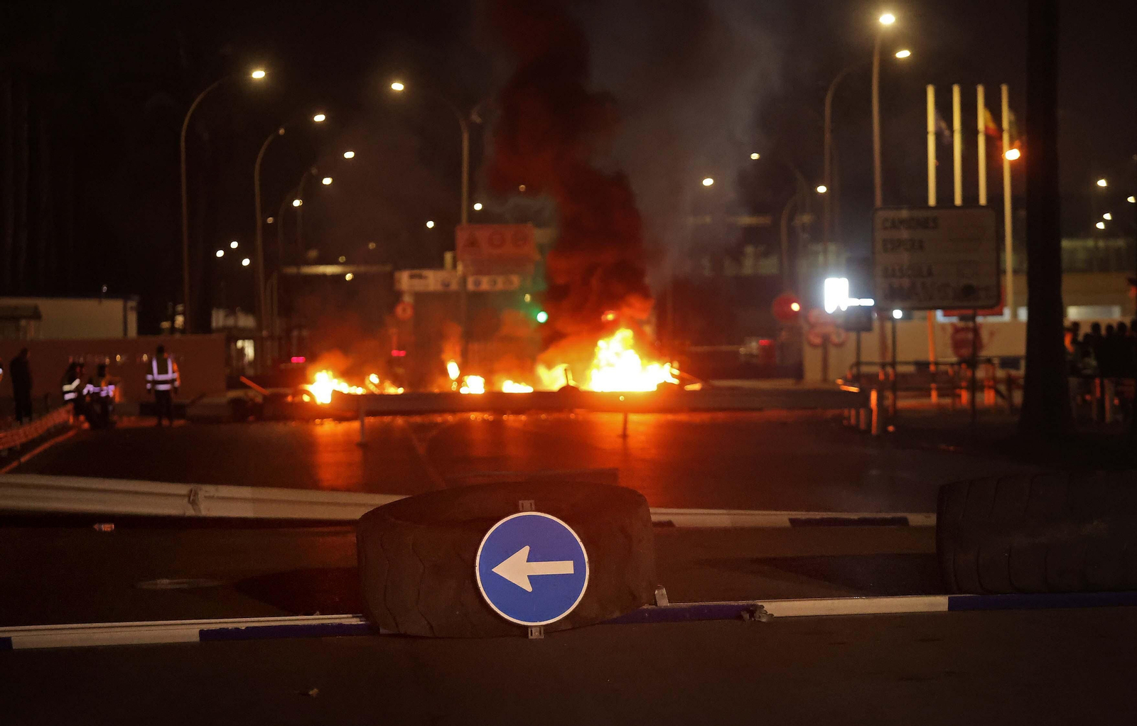 Imágenes de la segunda jornada de huelga en Acerinox