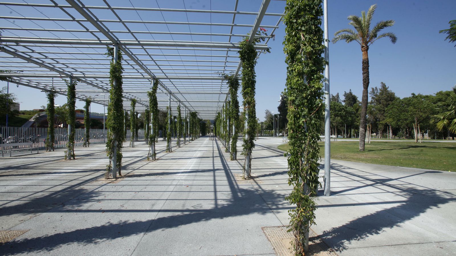 Los jardines ya cuentan con una pérgola de 300 metros.