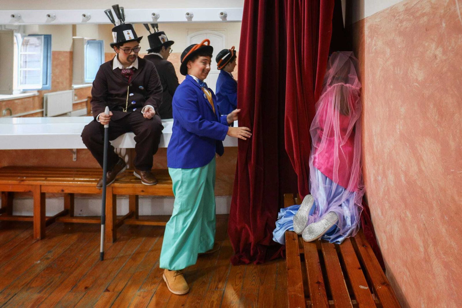 Ambiente en camerinos