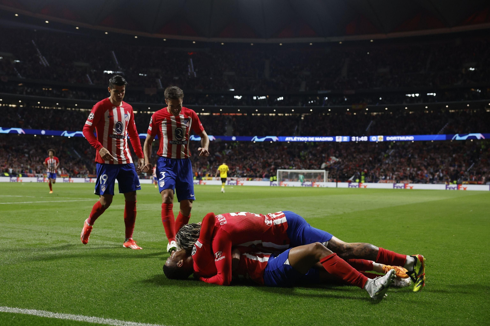 El Atlético de Madrid - Borussia Dortmund, en fotos