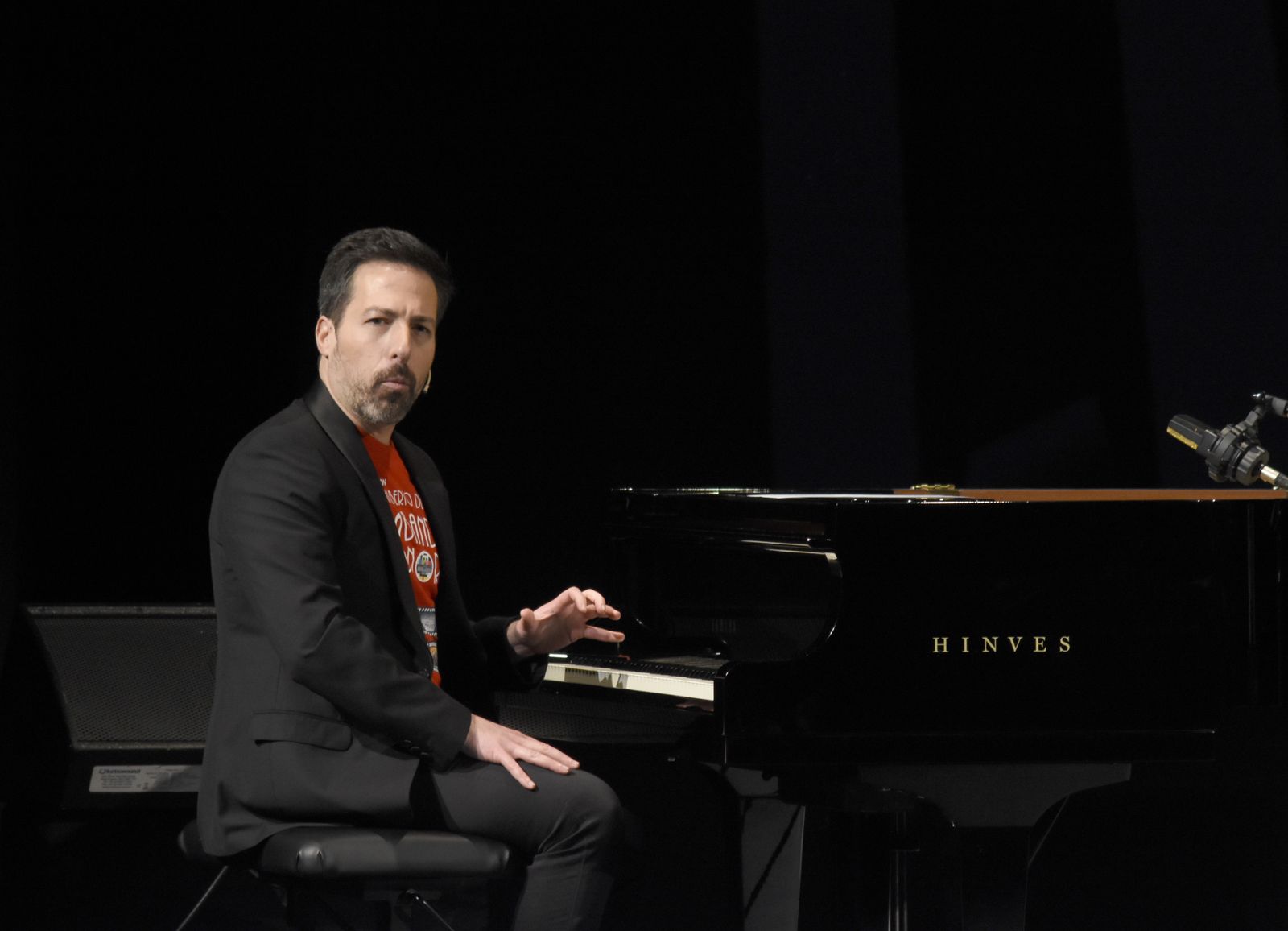 Alberto de Paz, durante su actuación en el Teatro Góngora