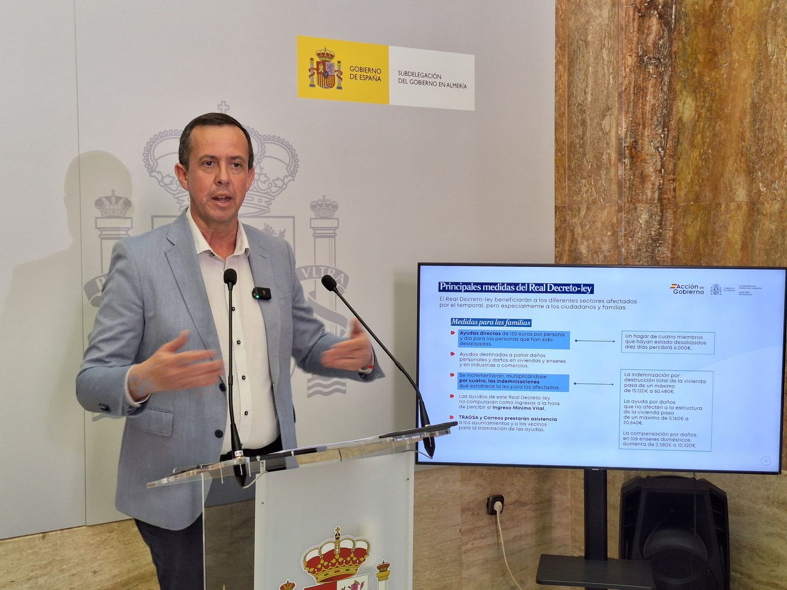 José María Martín, subdelegado del Gobierno en Almería.