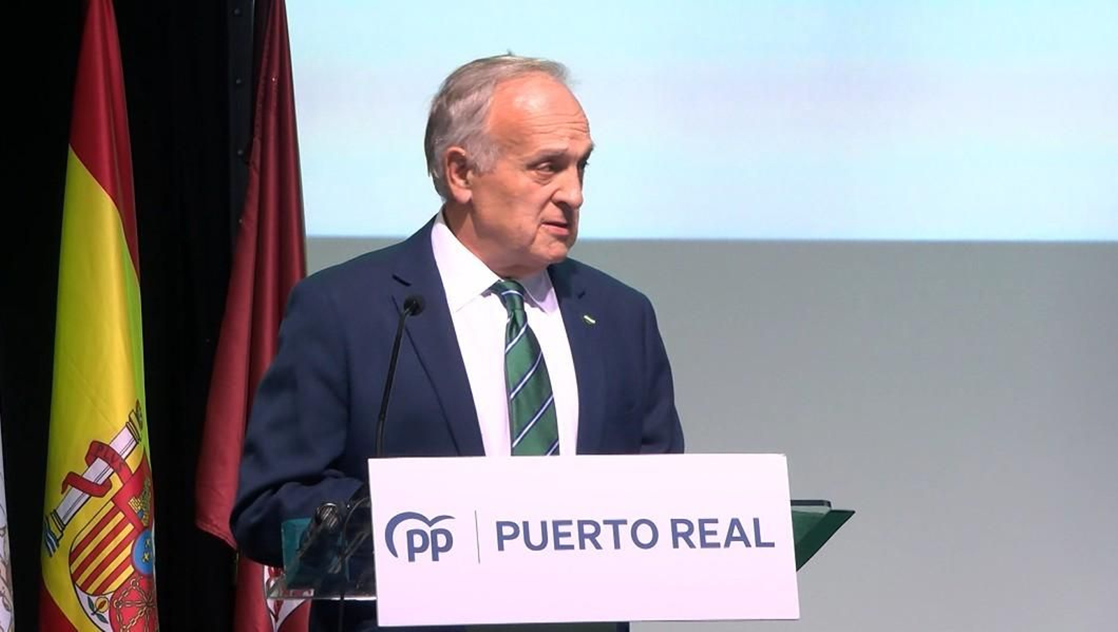 Vicente Fernandez, presidente del PP de Puerto Real, durante la gala